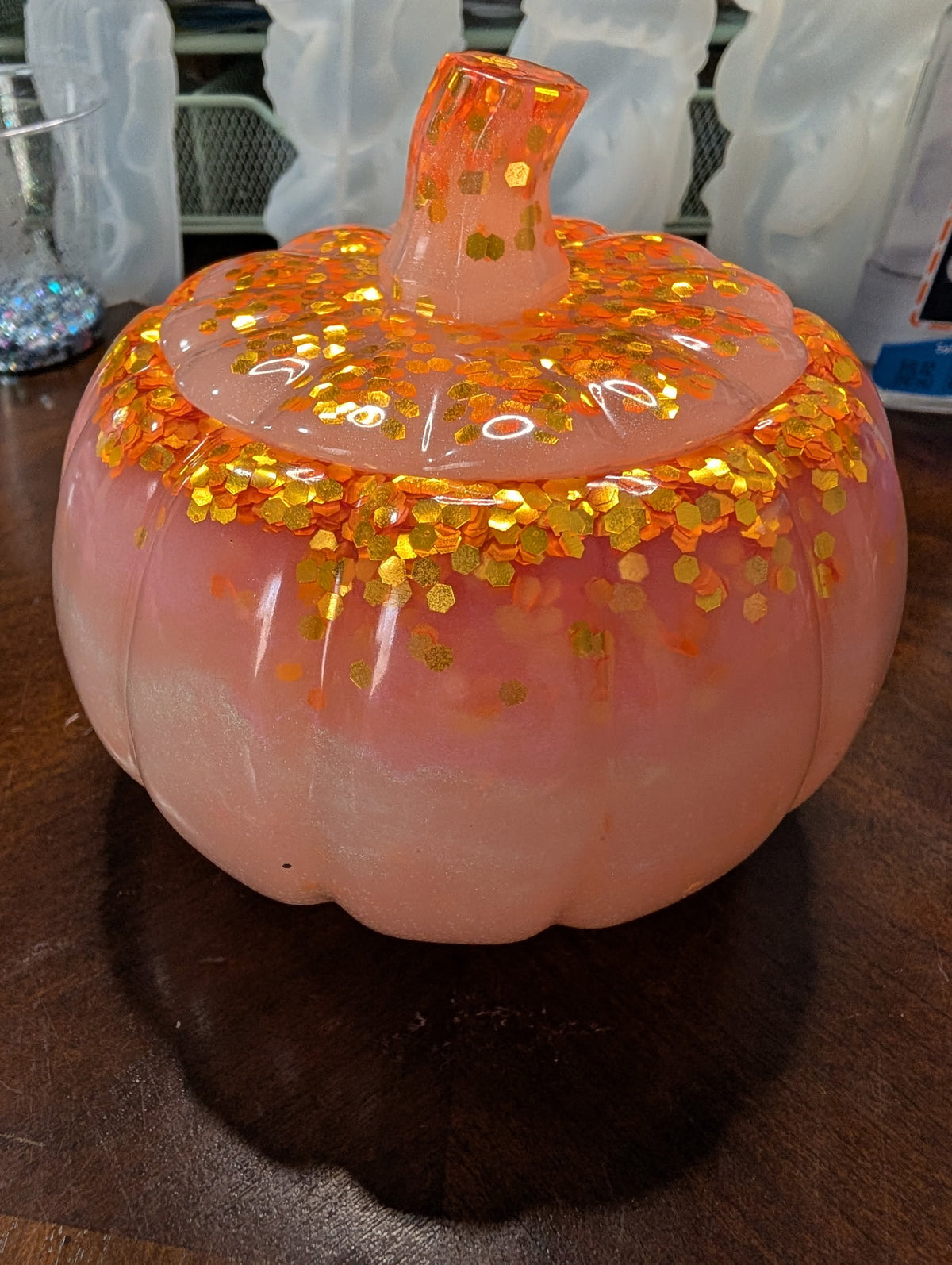 Lg Pumpkin Jar #1