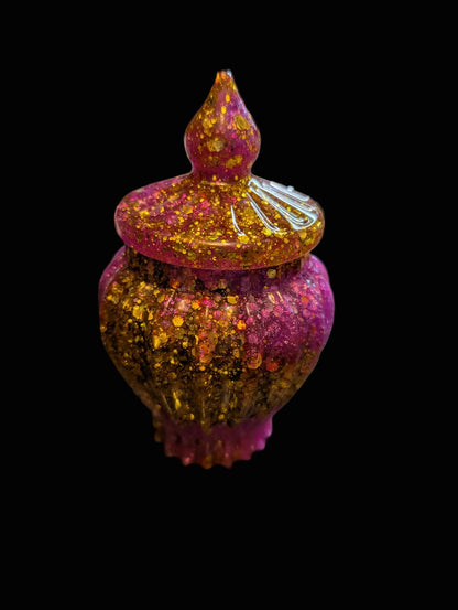 Round Jar with Ridges