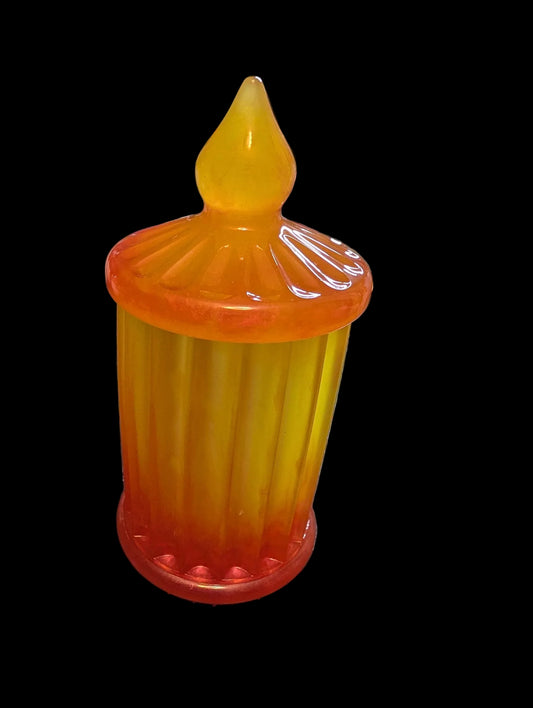 Tall Jar with Ridges