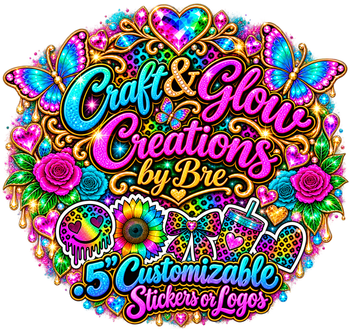.5" Customizable Stickers