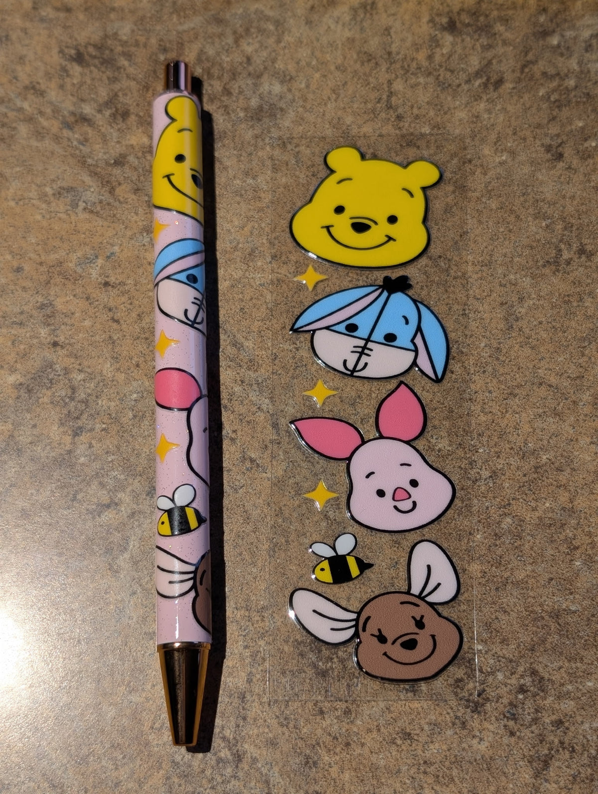Winnie the Pooh Babies Pink Pen #64