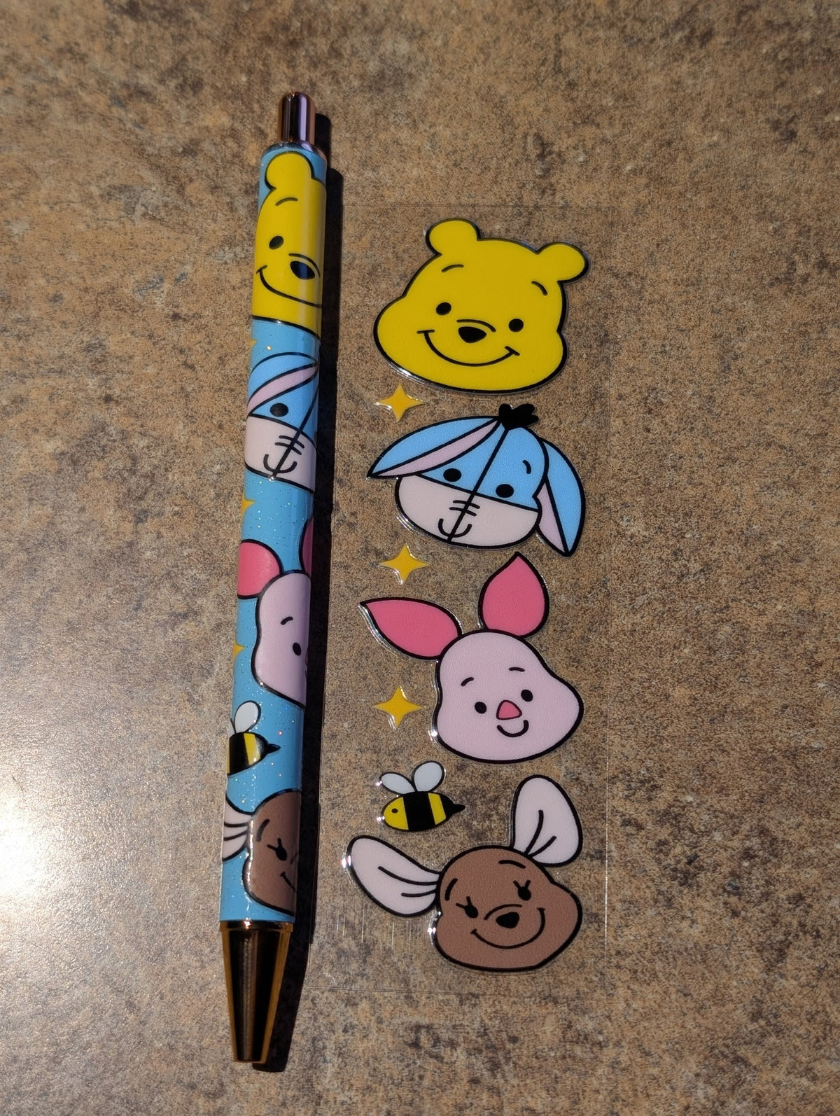 Winnie the Pooh Babies Blue Pen #65