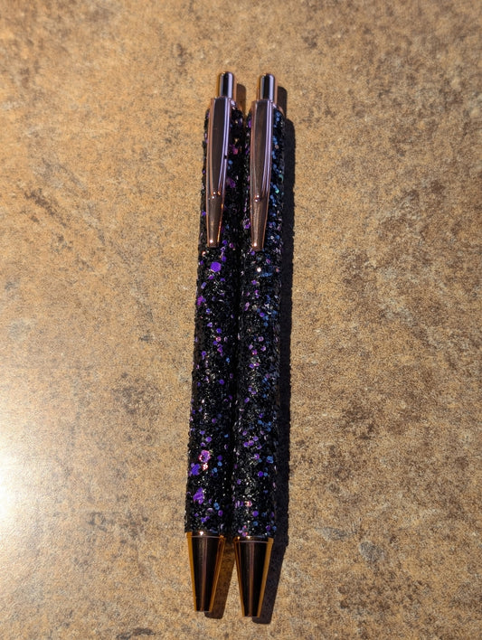 Galaxy Glitter Pen with Clip #72