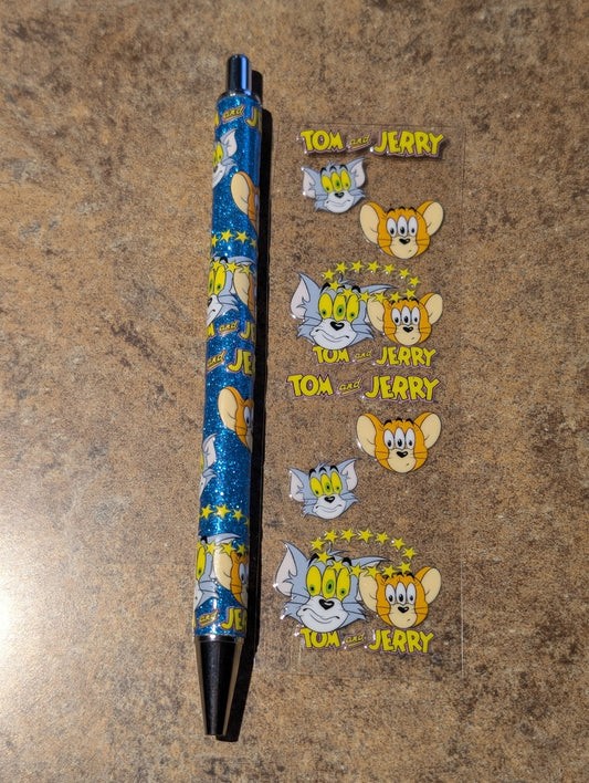 Tom and Jerry Glitter Pen #60