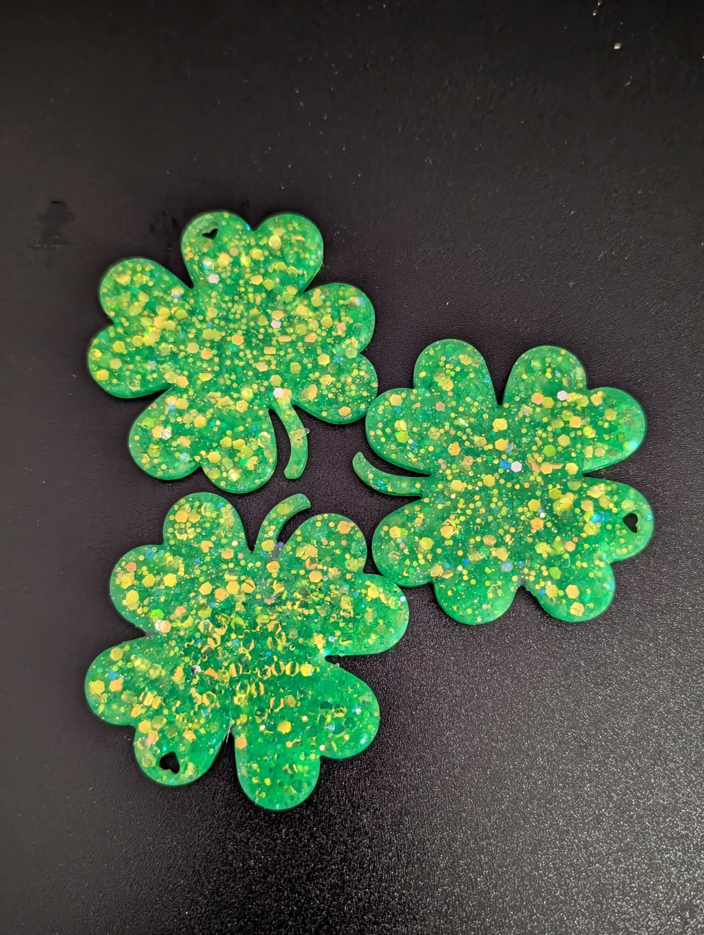 Heart Clover Keychain set