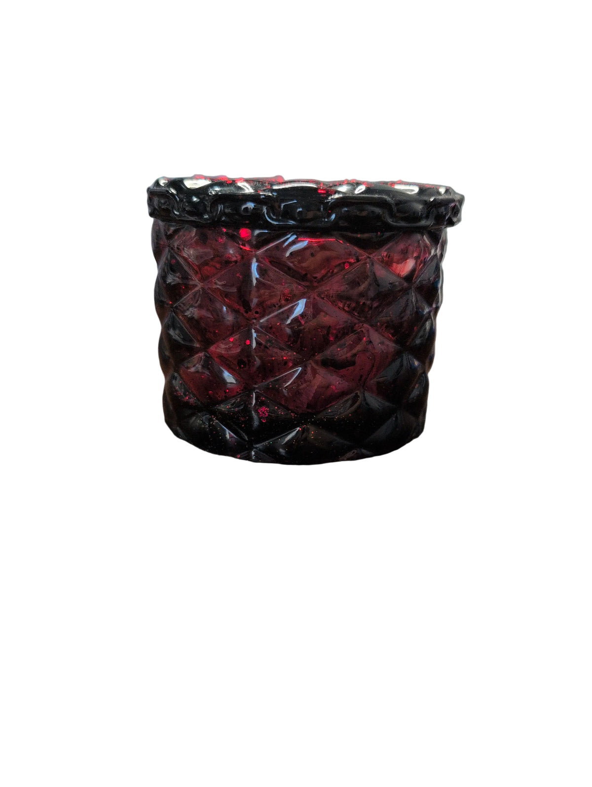 Diamond Jar Red and Black