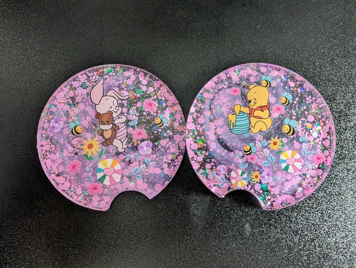 Pooh and Piglet Car Coasters (small)