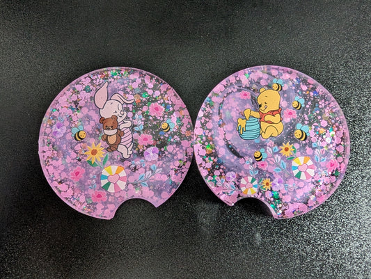 Pooh and Piglet Car Coasters (small)