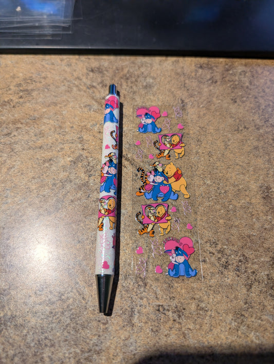 Pooh Family White Pen #14
