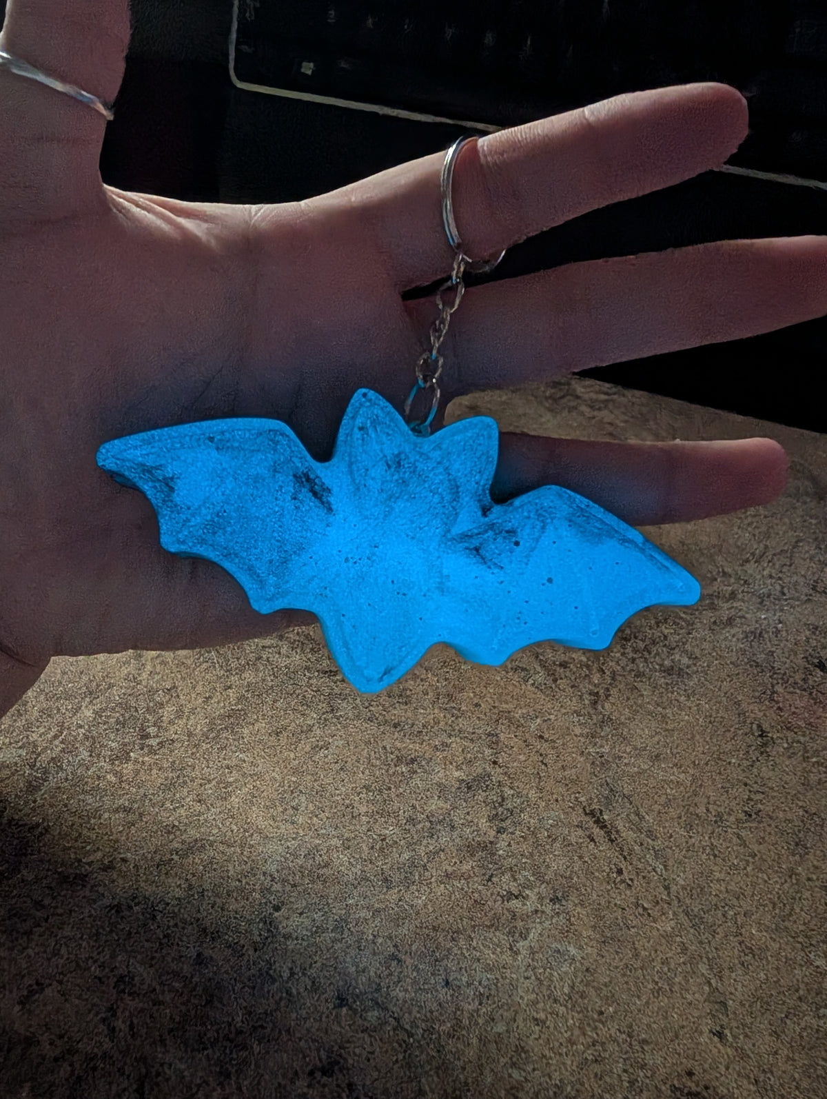 Halloween Bat Bulky Keychain #1