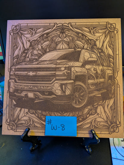 12x12 Pre-Made Burned Wood