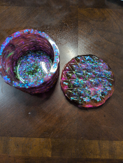 Diamond Jar Pink and Purple Glitter Shift