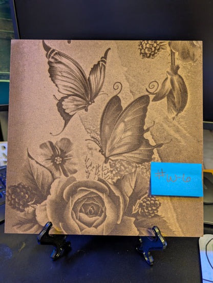 12x12 Pre-Made Burned Wood