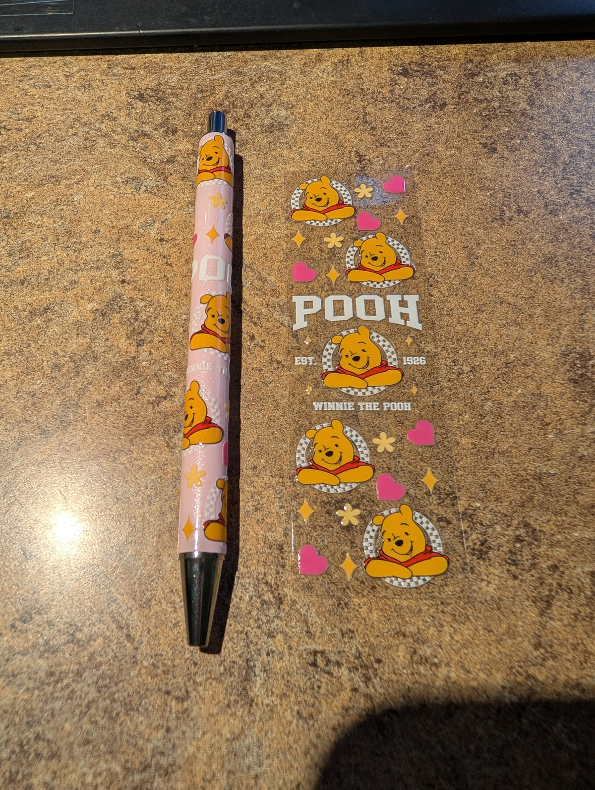 Pooh Pink Pen #16